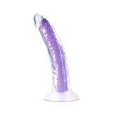 Neo Elite - Glow in the Dark - Light - 7 inch Silicone Dual Density Dong - Neon Purple